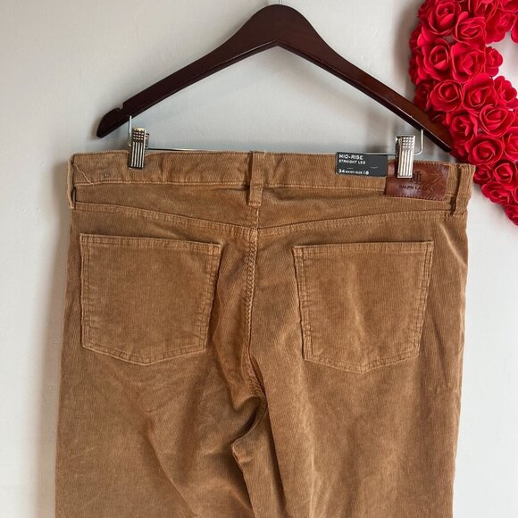 Lauren Ralph Lauren BLACK LABEL Corduroy Mid-Rise Straight Pants Sz 18 in Classi - Picture 7 of 13